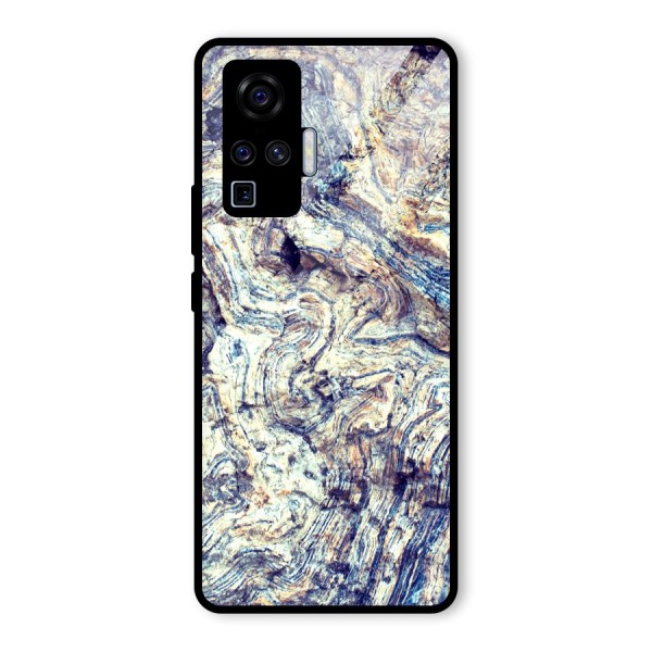 Marble Pattern Glass Back Case for Vivo X50 Pro