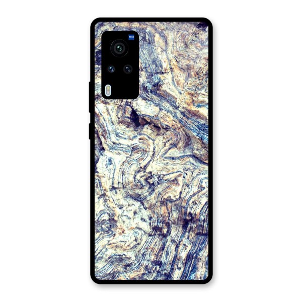 Marble Pattern Glass Back Case for Vivo X60 Pro