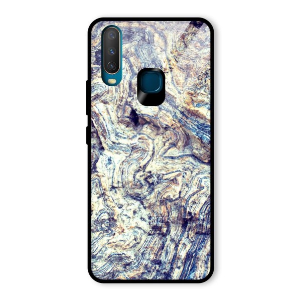 Marble Pattern Glass Back Case for Vivo Y15