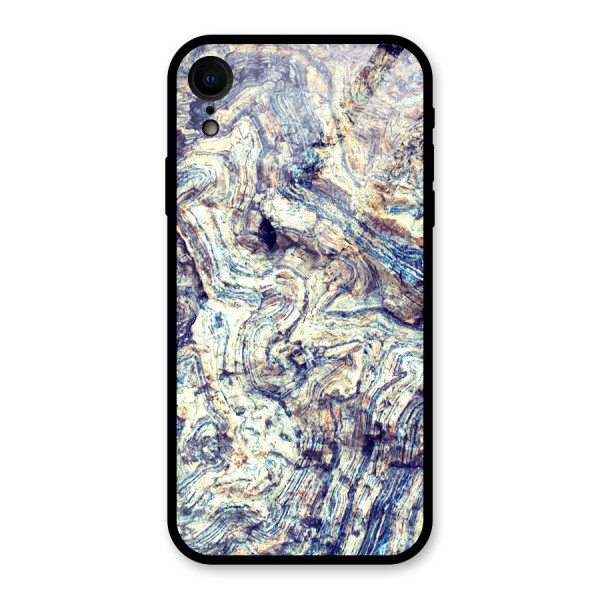 Marble Pattern Glass Back Case for XR