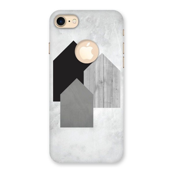 Marble Poster Back Case for iPhone 8 Logo Cut