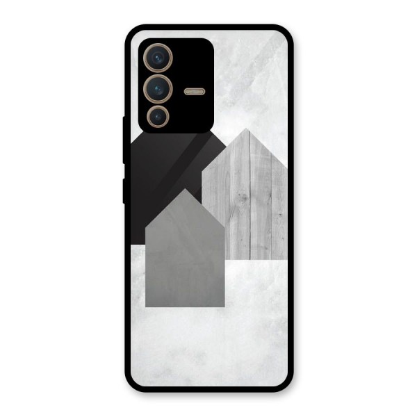 Marble Poster Glass Back Case for Vivo V23 5G