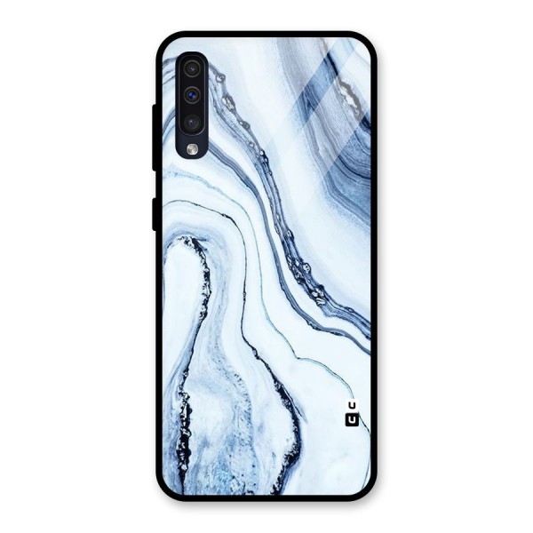 Marble Style (Printed) Glass Back Case for Galaxy A50s