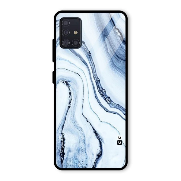 Marble Style (Printed) Glass Back Case for Galaxy A51