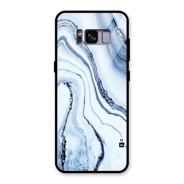 Marble Style (Printed) Glass Back Case for Galaxy S8