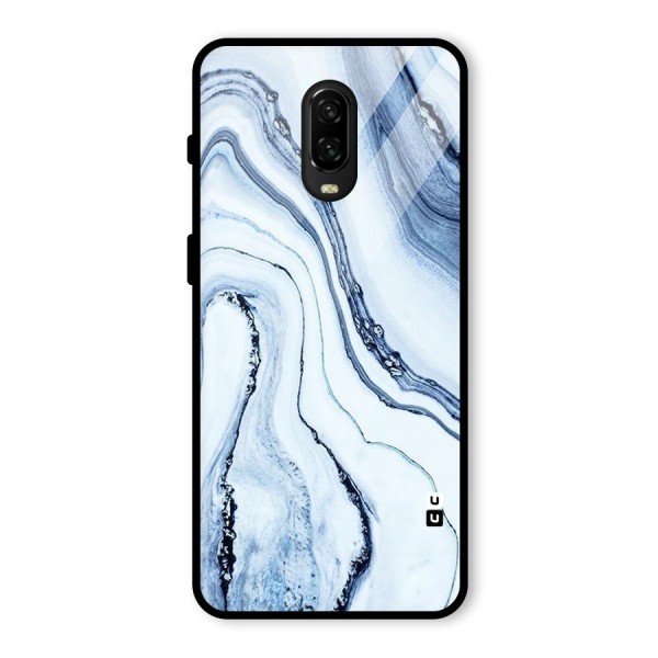 Marble Style (Printed) Glass Back Case for OnePlus 6T