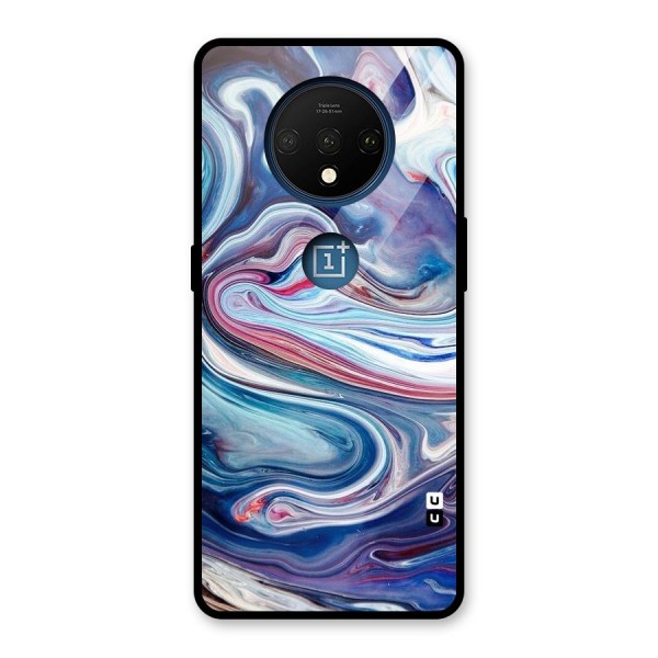 Marble Style Printed Glass Back Case for OnePlus 7T
