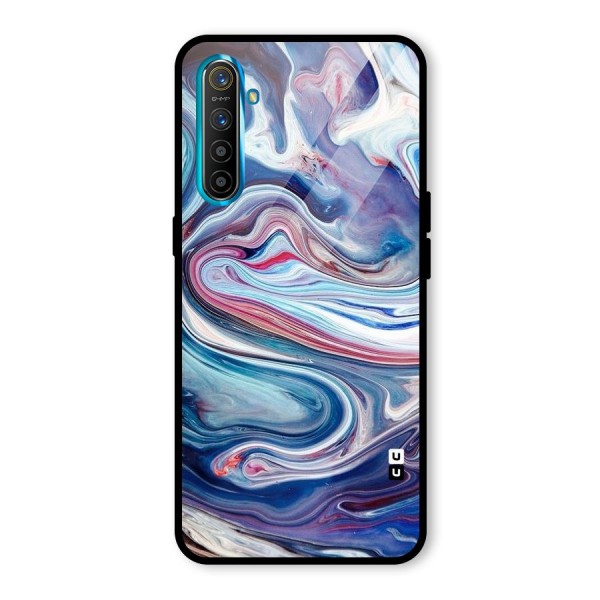 Marble Style Printed Glass Back Case for Realme X2