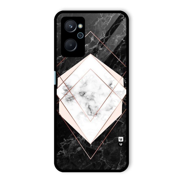 Marble Texture Print Glass Back Case for Realme 9i