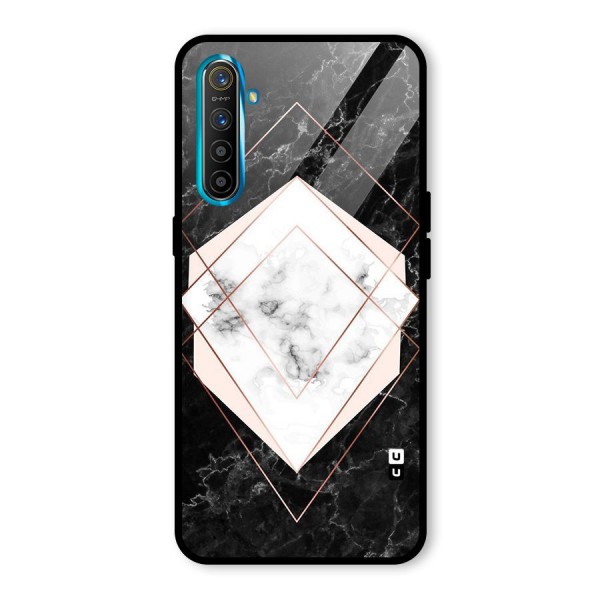 Marble Texture Print Glass Back Case for Realme XT