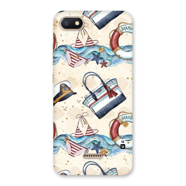 Marine Bag Design Back Case for Redmi 6A