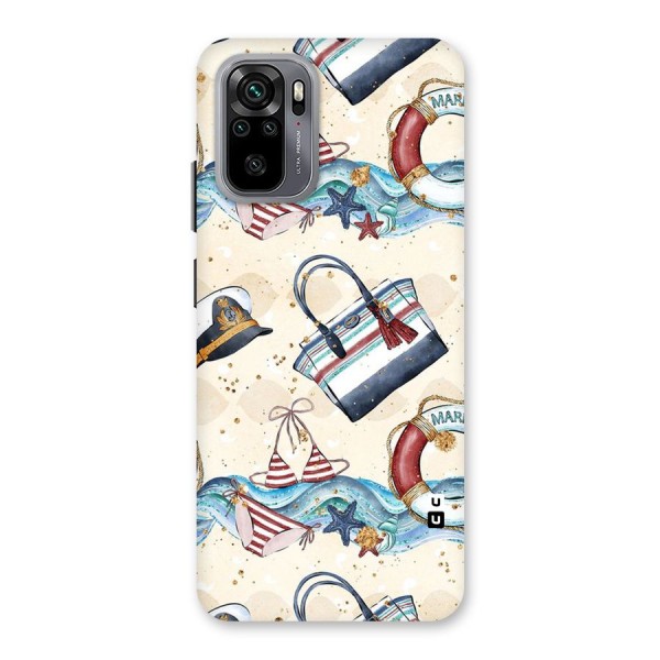 Marine Bag Design Back Case for Redmi Note 10