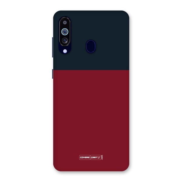 Maroon and Navy Blue Back Case for Galaxy A60