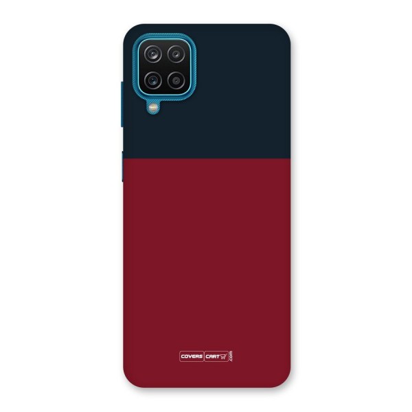 Maroon and Navy Blue Back Case for Galaxy F12