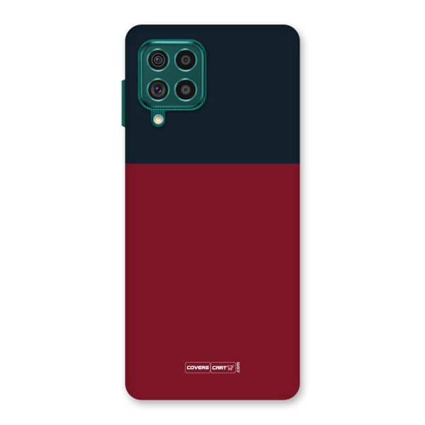 Maroon and Navy Blue Back Case for Galaxy F62