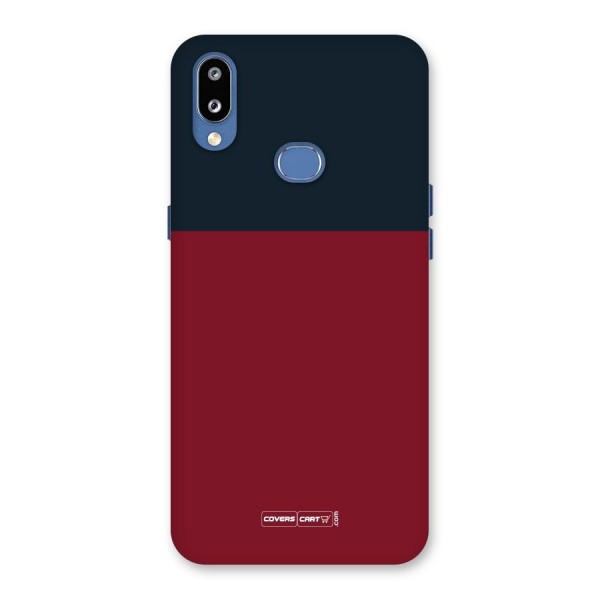 Maroon and Navy Blue Back Case for Galaxy M01s