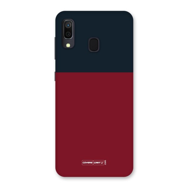 Maroon and Navy Blue Back Case for Galaxy M10s