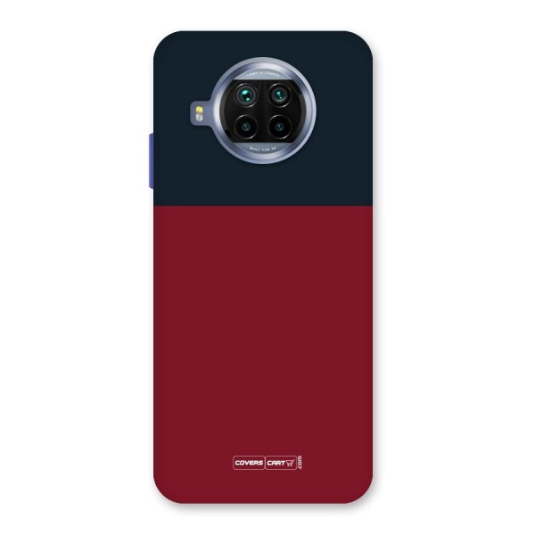 Maroon and Navy Blue Back Case for Mi 10i