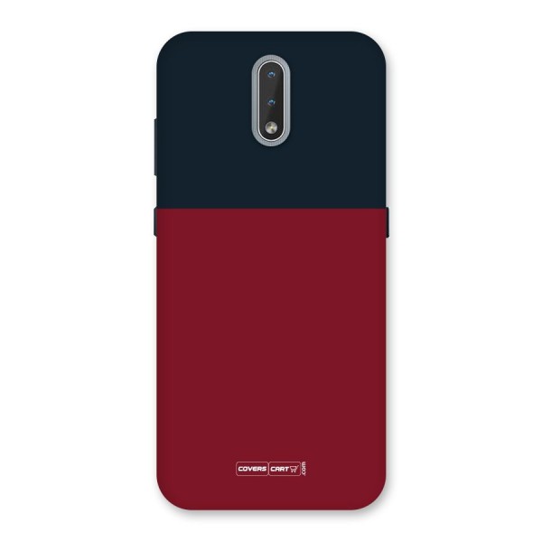 Maroon and Navy Blue Back Case for Nokia 2.3