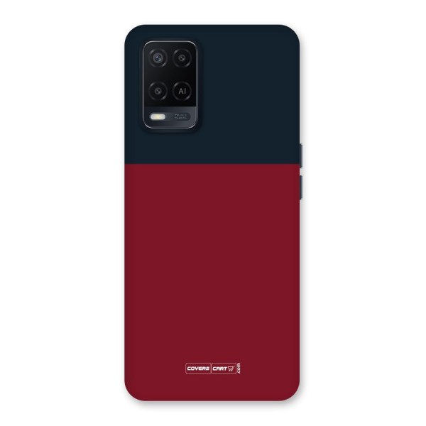 Maroon and Navy Blue Back Case for Oppo A54