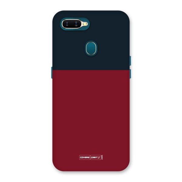 Maroon and Navy Blue Back Case for Oppo A7