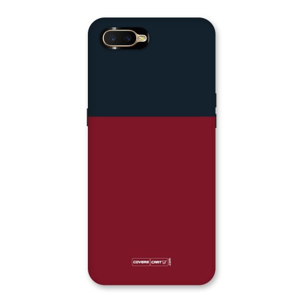 Maroon and Navy Blue Back Case for Oppo K1