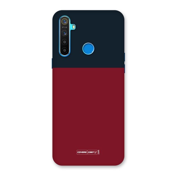 Maroon and Navy Blue Back Case for Realme 5