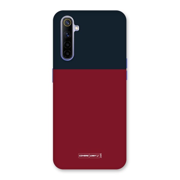 Maroon and Navy Blue Back Case for Realme 6i