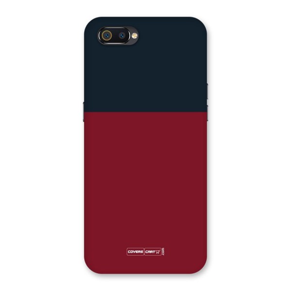 Maroon and Navy Blue Back Case for Realme C2