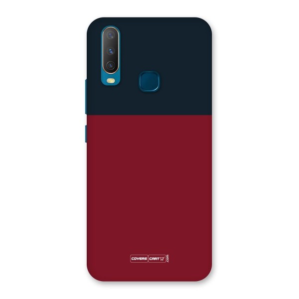 Maroon and Navy Blue Back Case for Vivo U10