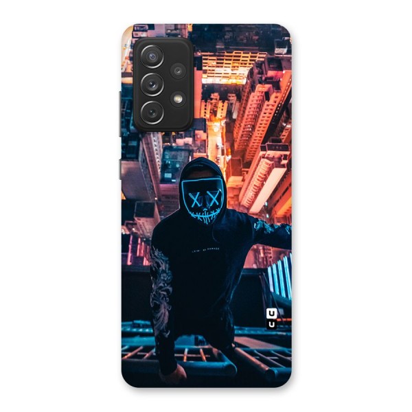 Mask Guy Climbing Building Back Case for Galaxy A72