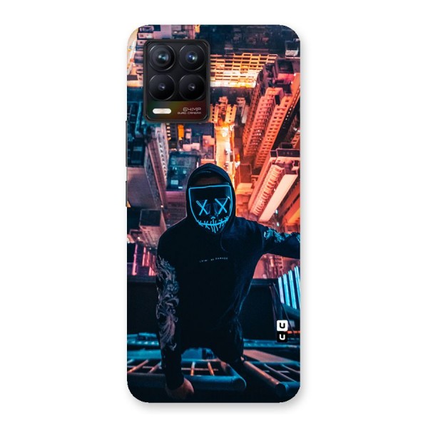 Mask Guy Climbing Building Back Case for Realme 8