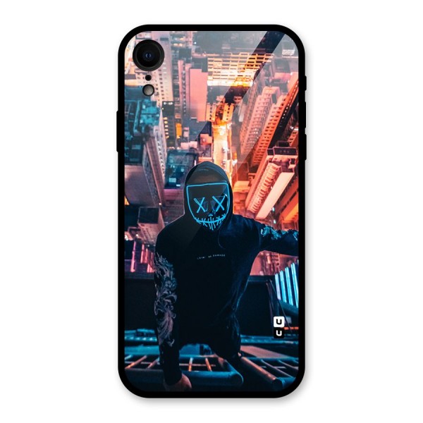 Mask Guy Climbing Building Glass Back Case for XR