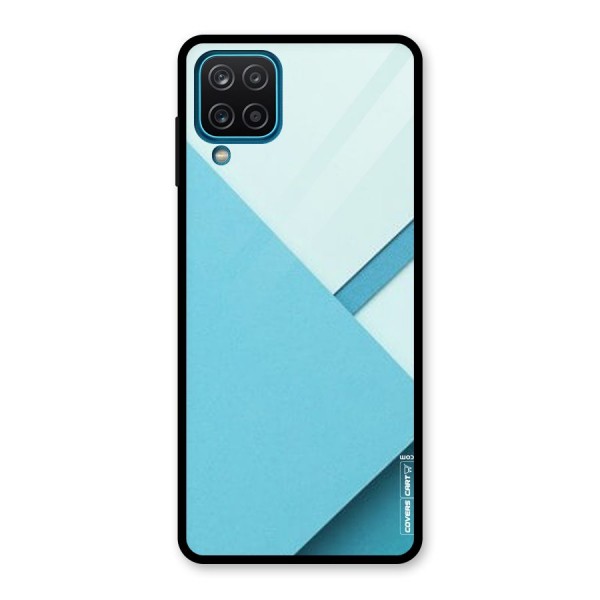 Material Design Glass Back Case for Galaxy A12