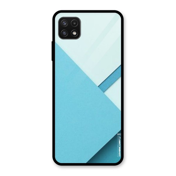 Material Design Glass Back Case for Galaxy A22 5G