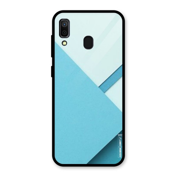 Material Design Glass Back Case for Galaxy A30