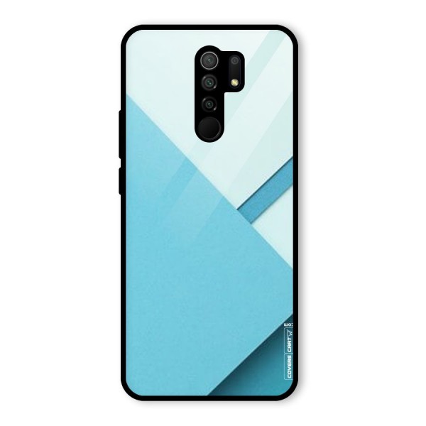 Material Design Glass Back Case for Redmi 9 Prime