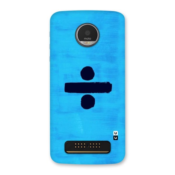 Math And Blue Back Case for Moto Z Play