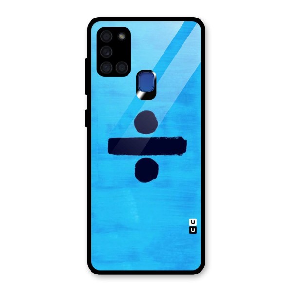 Math And Blue Glass Back Case for Galaxy A21s