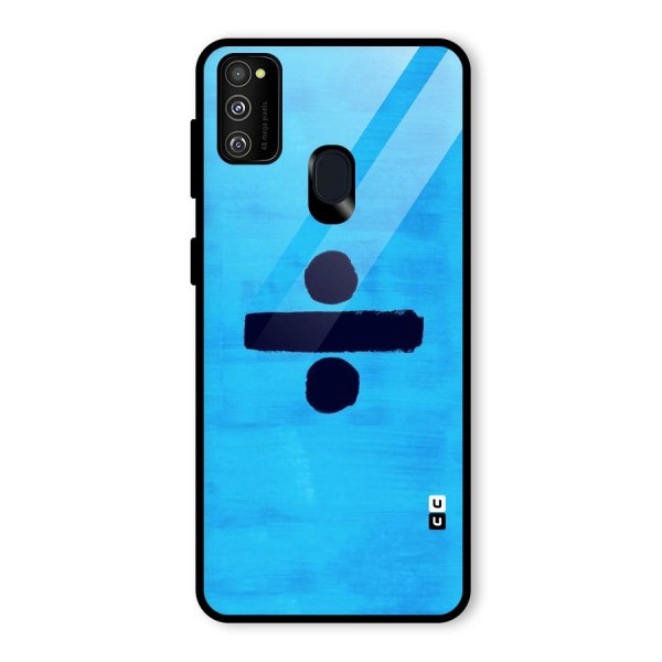 Math And Blue Glass Back Case for Galaxy M21