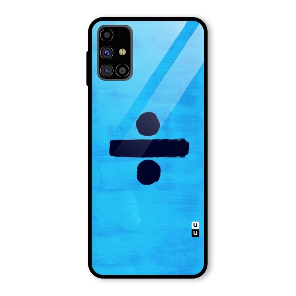 Math And Blue Glass Back Case for Galaxy M31s