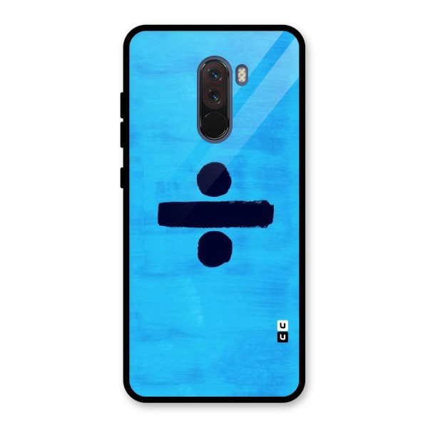 Math And Blue Glass Back Case for Poco F1