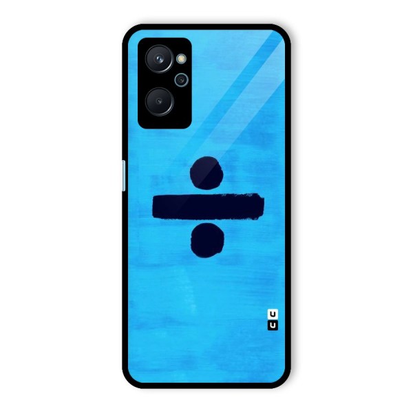 Math And Blue Glass Back Case for Realme 9i