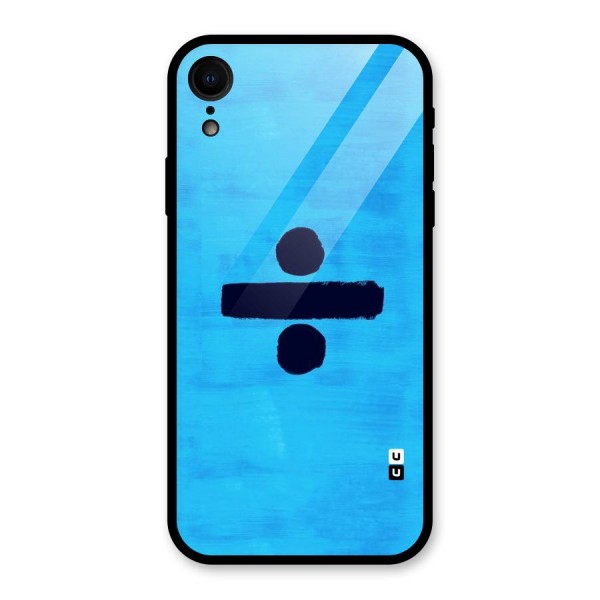 Math And Blue Glass Back Case for XR