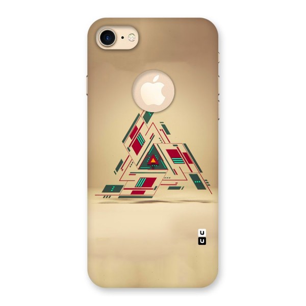 Maze Triangle Back Case for iPhone 8 Logo Cut