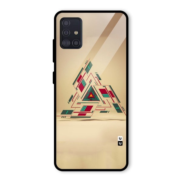 Maze Triangle Glass Back Case for Galaxy A51