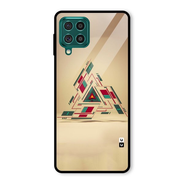 Maze Triangle Glass Back Case for Galaxy F62