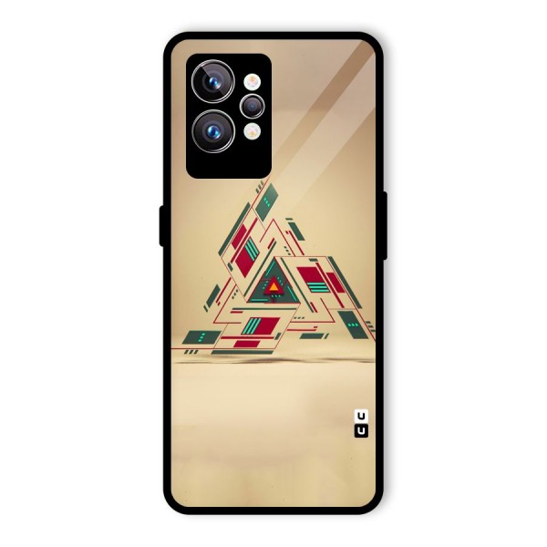 Maze Triangle Glass Back Case for Realme GT2 Pro