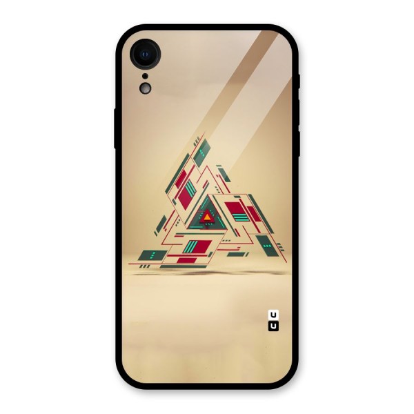 Maze Triangle Glass Back Case for XR