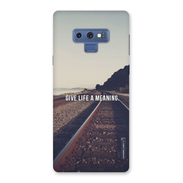 Meaning To Life Back Case for Galaxy Note 9